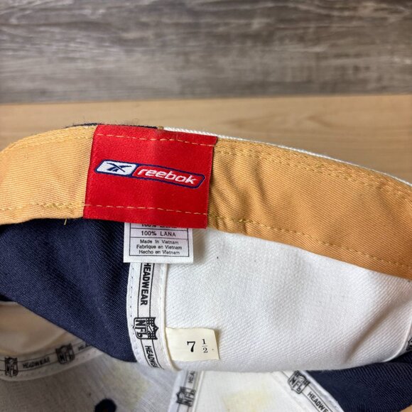 Vintage St Louis Rams Hat Cap Fitted 7 1/2 Blue Wool Split NFL Football Reebok - Picture 11 of 12